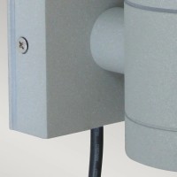 Latarnia naścienna LED Beta - Matowe srebro