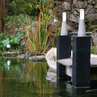 Latarnia cokołowa LED Beta 7 - Matowe srebro