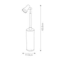Latarnia punktowa LED Beta 9 - Matowe srebro