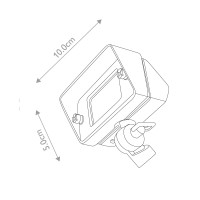Latarnia punktowa LED Bronze 10 - Postarzany brąz