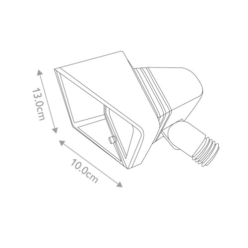 Latarnia punktowa LED Bronze - Grynszpan