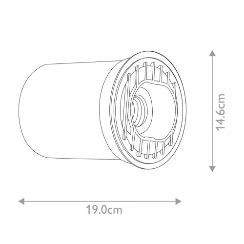 Latarnia punktowa LED Bronze 14 - Postarzany brąz