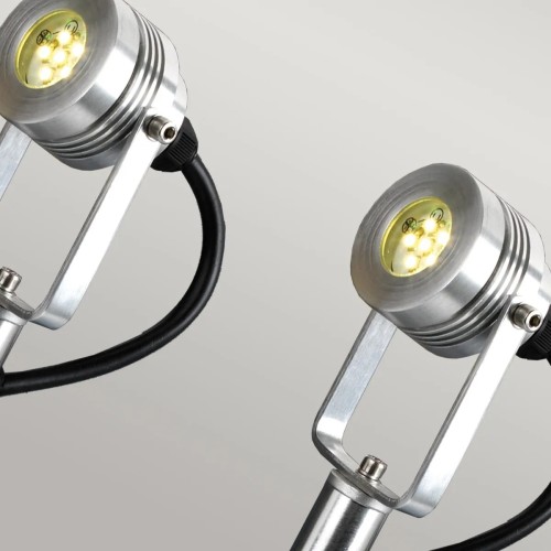 Latarnia punktowa LED Spennymoor 1,8 W - Anodowane aluminium - Wersja A