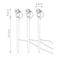 Latarnia punktowa LED Spennymoor 1,8 W - Anodowane aluminium - Wersja A