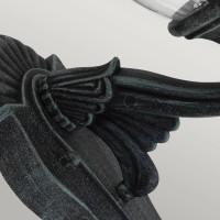 Latarnia naścienna Elkstone - 1 źródło światła - Grynszpan