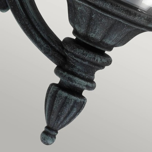 Latarnia naścienna Elkstone - 1 źródło światła - Grynszpan