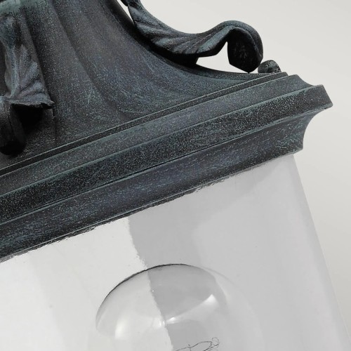 Latarnia naścienna Elkstone - 1 źródło światła - Grynszpan