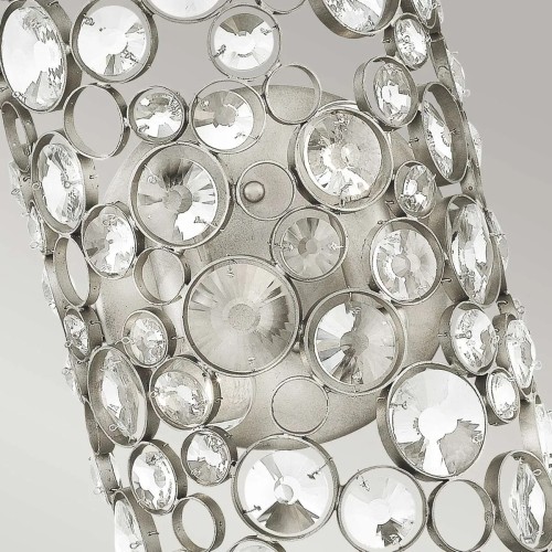 Kinkiet Anya - 2 źródła światła - Srebrny