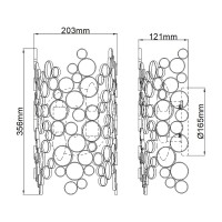 Kinkiet Anya - 2 źródła światła - Srebrny