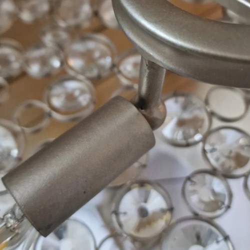 Lampa wyspowa Anya - 10 źródeł światła - Srebrny