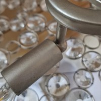 Lampa wyspowa Anya - 10 źródeł światła - Srebrny