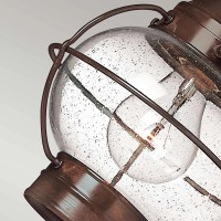 Plafon ogrodowy Cape Cod - 1 źródło światła - Brąz sienna