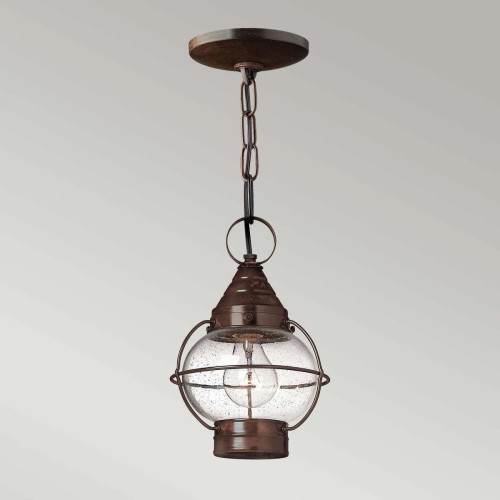 Plafon ogrodowy Cape Cod - 1 źródło światła - Brąz sienna