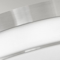 Średni plafon Colbin - 3 źródła światła - Szczotkowany nikiel