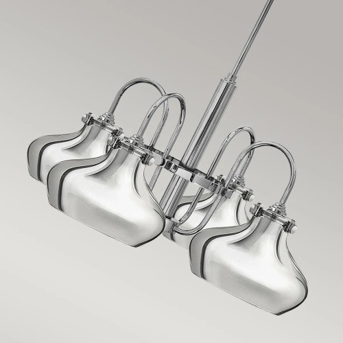 Żyrandol Congress - 4 źródła światła - Chrom - Wersja C