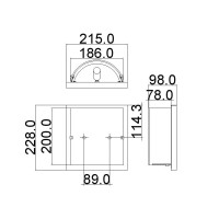 Kinkiet Daphne - 1 źródło światła - Polerowany chrom