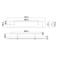 Kinkiet Duet - 4 źródła światła - Polerowany chrom