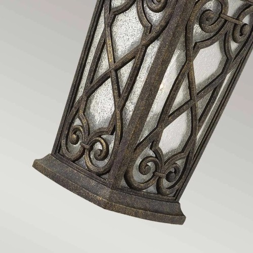 Mała latarnia wisząca Enzo - 1 źródło światła - Brązowy