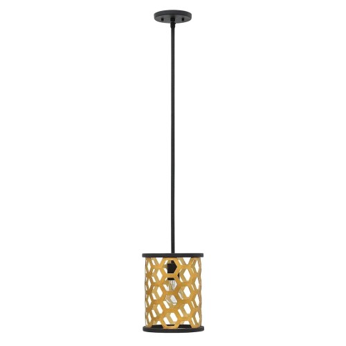 Mała lampa wisząca Felix - 1 źródło światła - Złoty