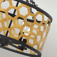 Półplafon Felix - 4 źródła światła - Złoty