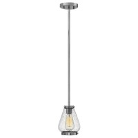 Mała lampa wisząca Finley - 1 źródło światła - Chrom