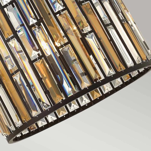 Lampa wisząca Gemma - 3 źródła światła - Vintage brązowy