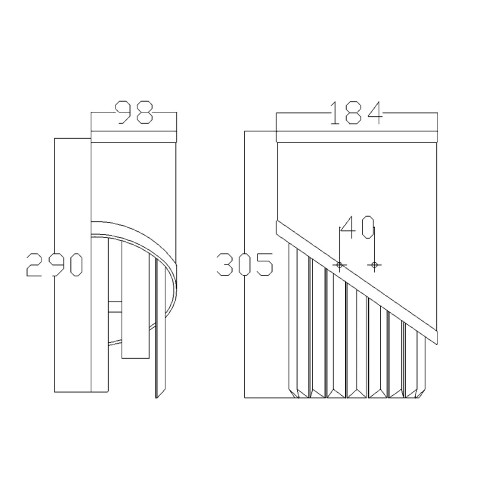 Kinkiet Gigi - 1 źródło światła - Polerowany nikiel