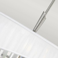 Lampa wisząca Gigi - 3 źródła światła - Polerowany nikiel