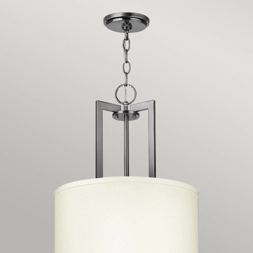 Lampa wisząca Hampton - 3 źródła światła - Antyczny nikiel