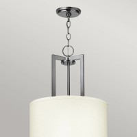 Lampa wisząca Hampton - 3 źródła światła - Antyczny nikiel