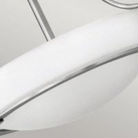 Mały półplafon Hathaway - 3 źródła światła - Antyczny nikiel