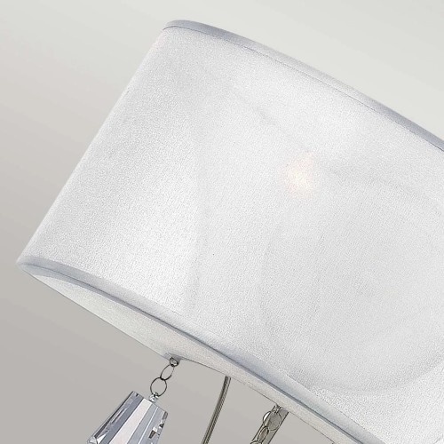 Kinkiet Mime - 2 źródła światła - Szczotkowany nikiel