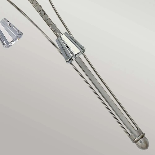 Kinkiet Mime - 2 źródła światła - Szczotkowany nikiel