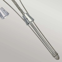 Kinkiet Mime - 2 źródła światła - Szczotkowany nikiel