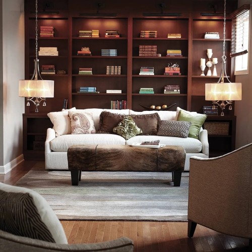 Żyrandol Mime - 3 źródła światła - Szczotkowany nikiel