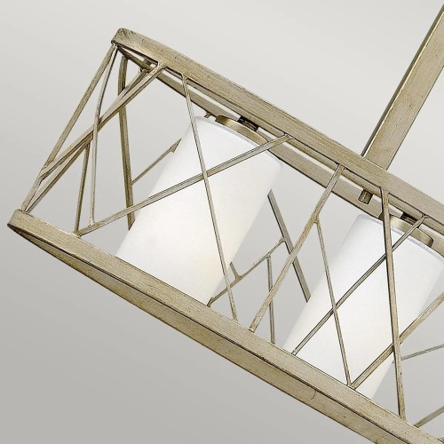 Lampa wyspowa Nest - 4 źródła światła - Srebrny