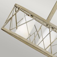 Lampa wyspowa Nest - 4 źródła światła - Srebrny