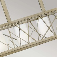 Lampa wyspowa Nest - 4 źródła światła - Srebrny