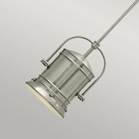 Lampa wisząca Pullman - 1 źródło światła - Szczotkowany nikiel