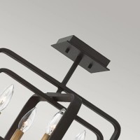 Lampa wisząca Quentin - 4 źródła światła - Brązowy - Wersja A