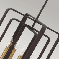 Lampa wisząca Quentin - 4 źródła światła - Brązowy - Wersja B