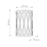 Kinkiet Walden - 2 źródła światła - Ciemnobrązowy