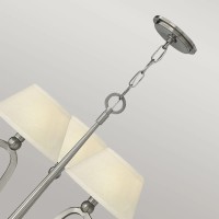 Żyrandol Whitney (HK) - 3 źródła światła - Szczotkowany nikiel