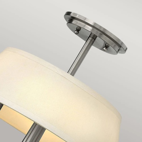 Lampa wisząca Whitney (HK) - 3 źródła światła - Szczotkowany nikiel