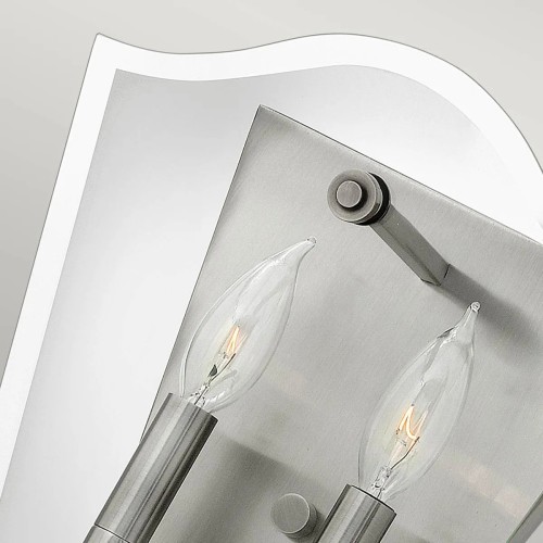 Kinkiet Wingate - 2 źródła światła - Polerowany antyczny nikiel