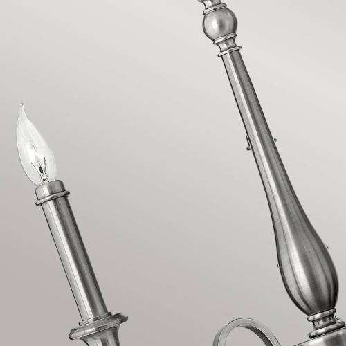 Żyrandol Yorktown - 3 źródła światła - Antyczny nikiel