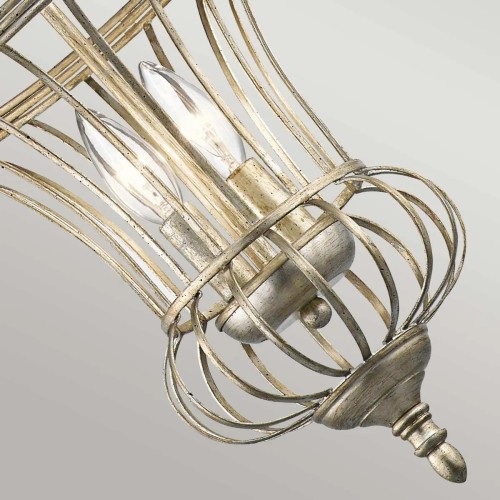 Mała lampa wisząca Calla - 2 źródła światła - Złoty