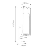 Kinkiet City Loft - 1 źródło światła - Polerowany nikiel