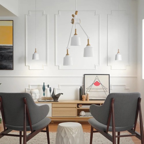 Lampa wisząca Danika - 3 źródła światła - Biały