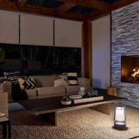 Latarnia Bluetooth LED Lyndon - wtyczka EU - Teksturowana czerń